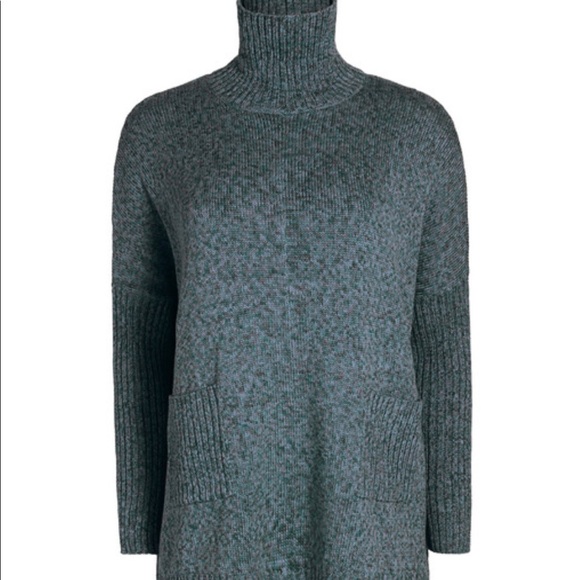 Peruvian Connection Sweaters - Peruvian Connection Navy Turtleneck Pima Sweater